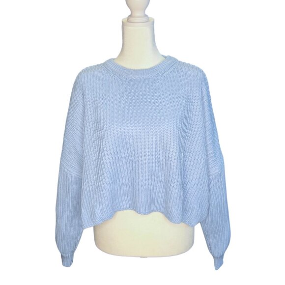 Sweaters - Light Blue Chunky Knit Sweater NWT